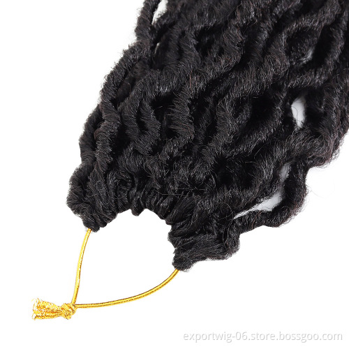 Wholesale Synthetic Hair Wavy Gypsy Locs Hot Selling Crochet Hair Extensions Curly Wave Gypsy Locs